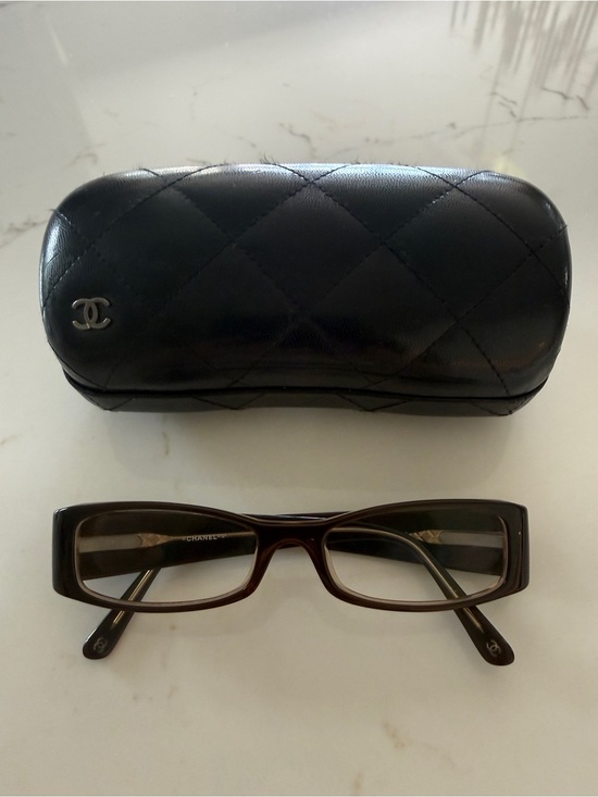 CHANEL Accessories - Authentic CHANEL 3102 c.385 Vintage Y2K Brown Rectangular Eyeglasses Frames